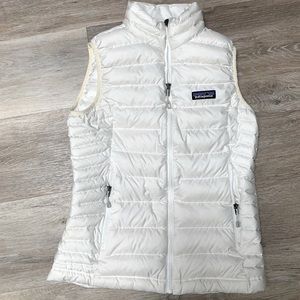 Patagonia White Puffer Vest